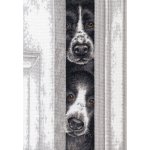 (image for) Peeking Pups Counted Cross Stitch Kit